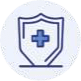 Healthcare shield icon